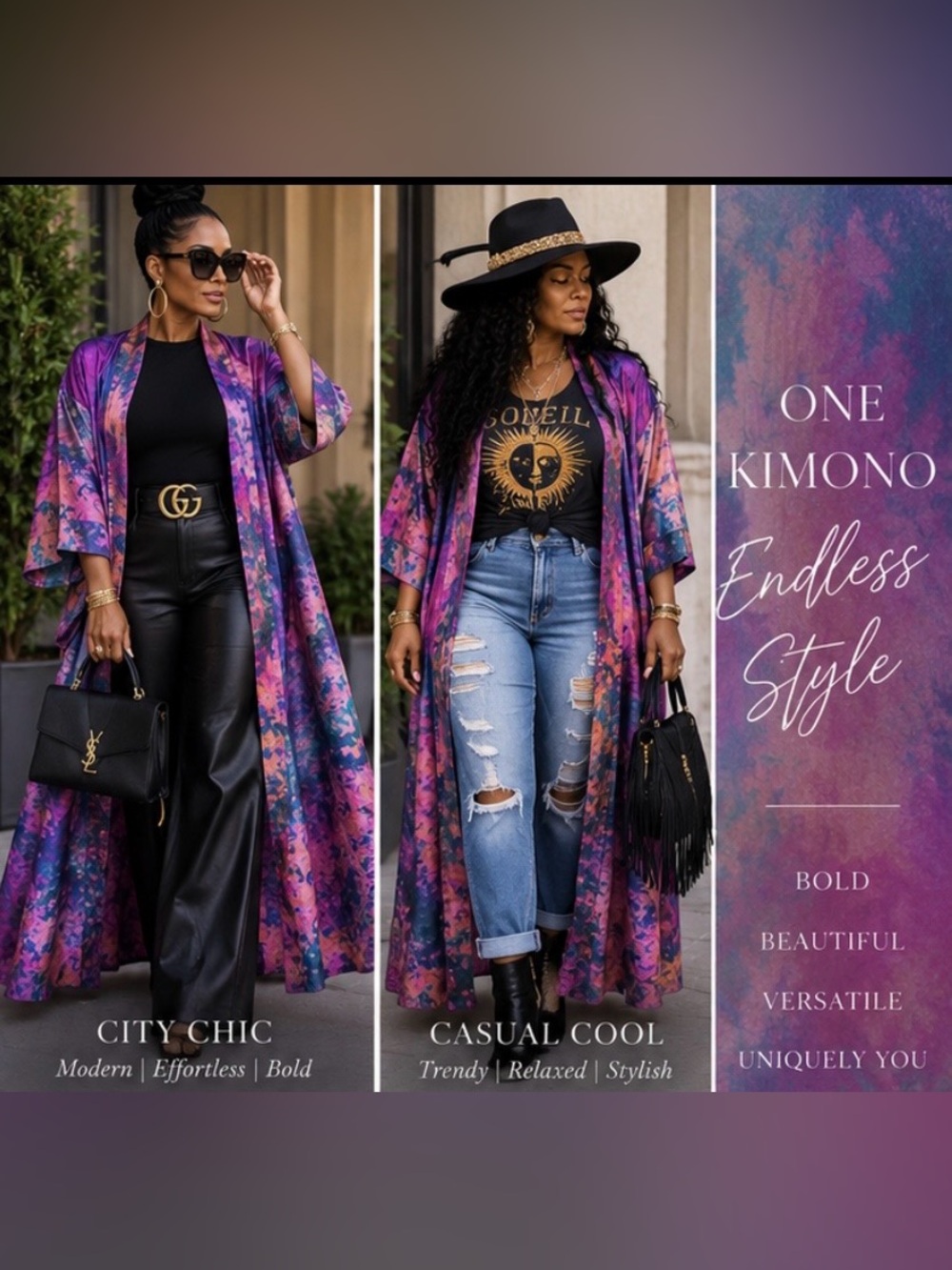 Made in India Silk Art-Kimono Robe
